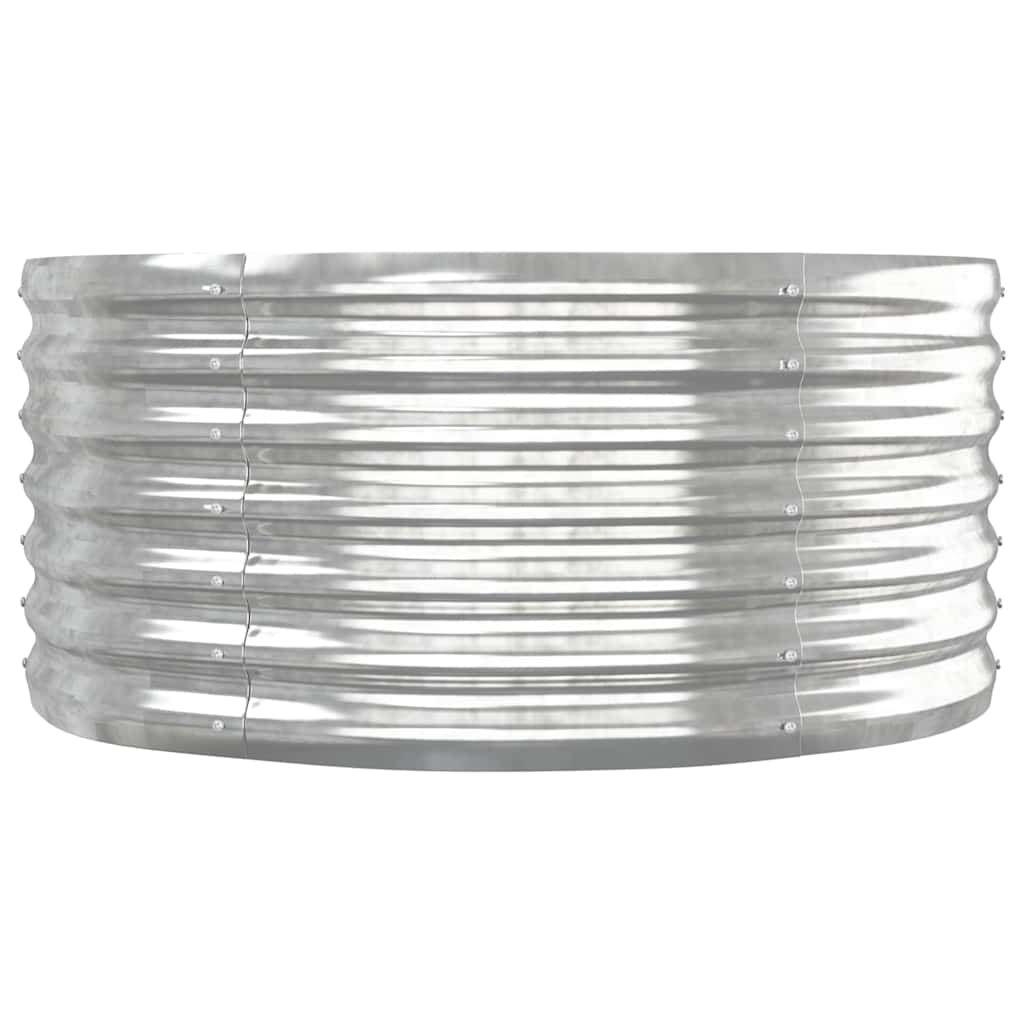 Jardinera Arriate Acero Galvanizado Plata 152x80x36 Cm_3
