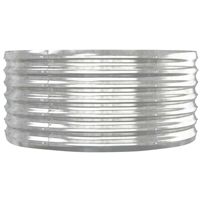 Jardinera Arriate Acero Galvanizado Plata 152x80x36 Cm_3