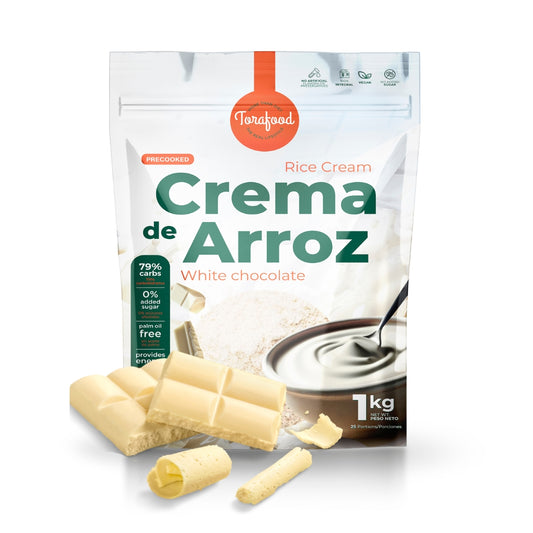 Crema De Arroz Sabor Chocolate Blanco 1kg Torafood_0