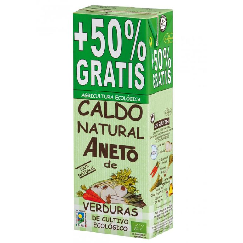 Caldo de Legumes Biológico Natural 1 L + 500 ml Aneto