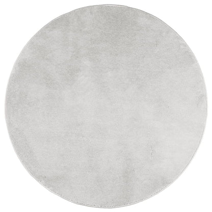 Vidaxl Alfombra De Pelo Corto Oviedo Gris Ø 80 Cm_0