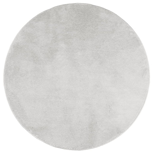 Vidaxl Alfombra De Pelo Corto Oviedo Gris Ø 80 Cm_0