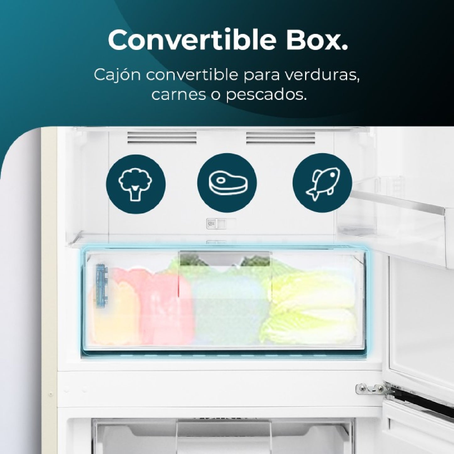 Cecotec Frigorífico Retro Bolero Coolmarket Combi Origin 294 Beige E_3