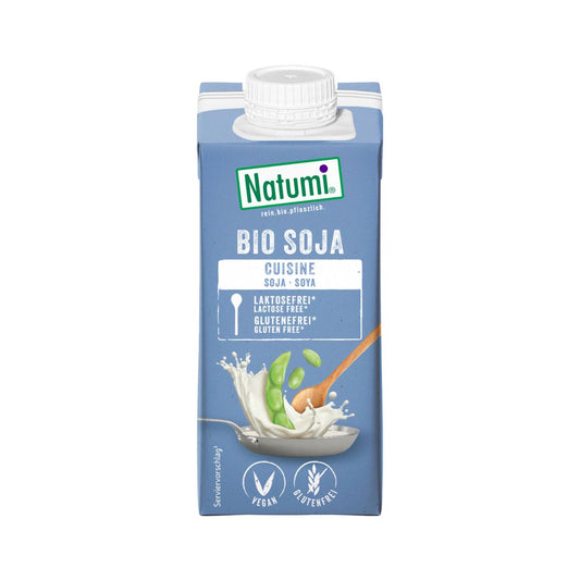 Natumi Creme de Soja Líquido Biológico para Cozinha, 200 ml