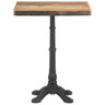 Mesa De Bistró De Madera Maciza Reciclada 60x60x76 Cm