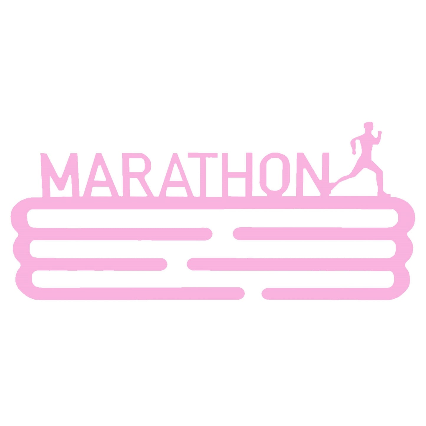 Medallero Maratón Rosa Palo Well Home Para 15 Medallas - Regalo Chic Para Runners_0