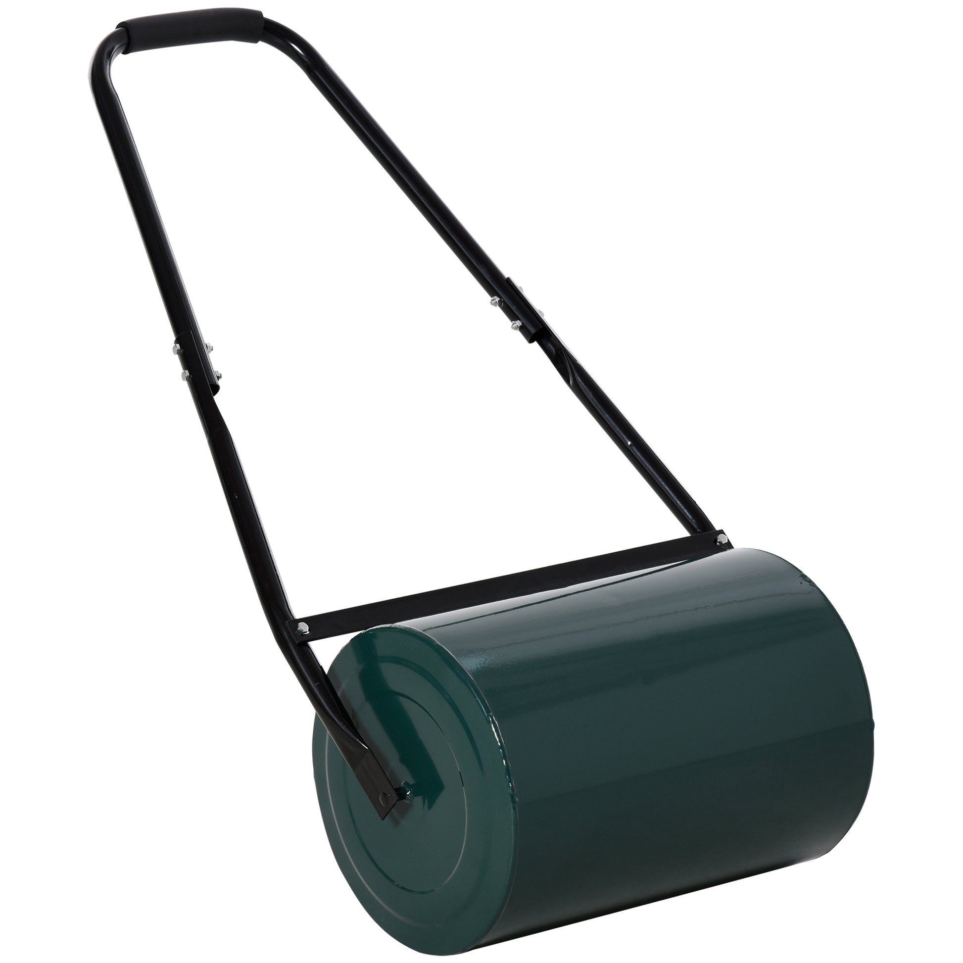 Outsunny Rodillo Para Césped Ancho 50cm Ø30cm De 30l Con Mango En U Verde Oscuro_0