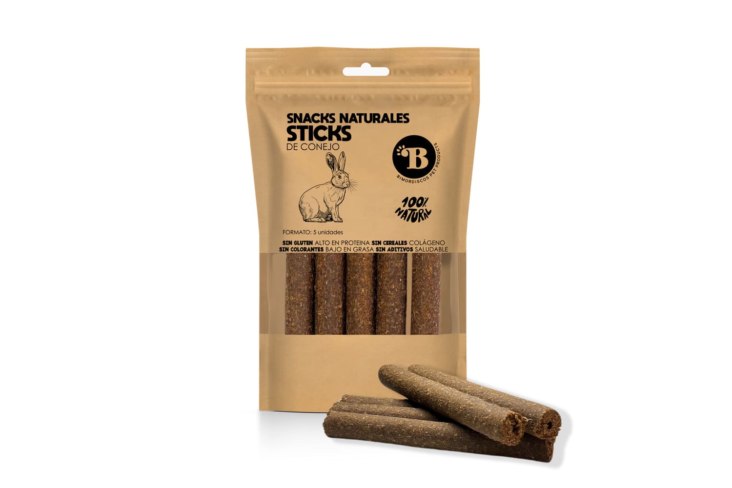 Bimordiscos Barritas Para Perros Y Gatos - Conejo - 5 Uds.