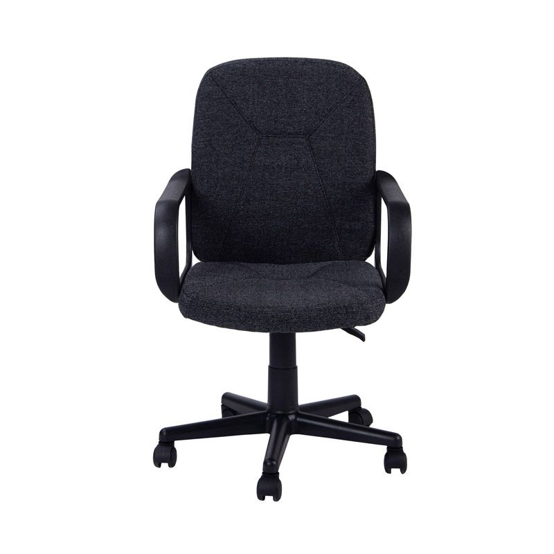 Silla De Oficina Génesis Tapizado, Negro, 55 X 87-96 X 45_5