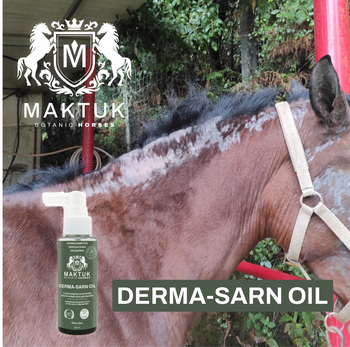 Loción Derma-sarn Oil 100 Ml. Maktuk Horses_1