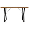 Mesa de jantar de madeira maciça reciclada 140x80x76 Cm
