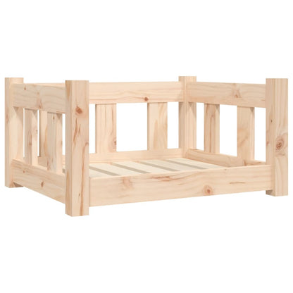 Vidaxl Cama Para Perros Madera Maciza De Pino 55,5x45,5x28 Cm_0
