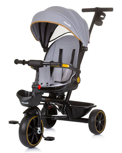 Triciclo Con Capota Y Mango Parental Max Sport Ash Grey_0