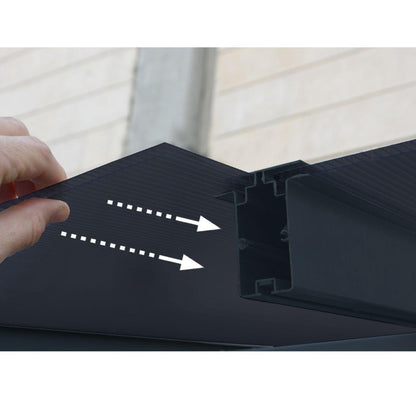 Pérgola anexa Capri 299x314 cm cinzento Canopia da Palram