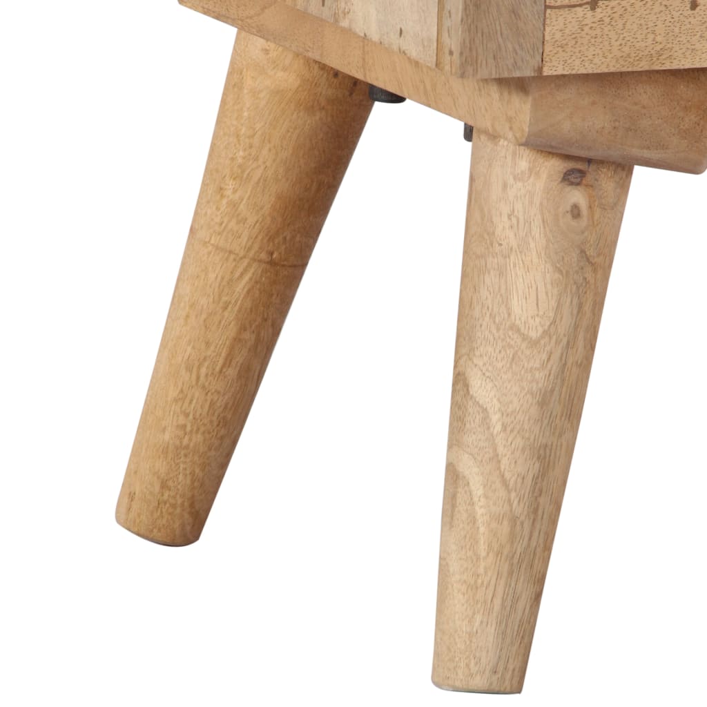 Aparador De Madera Maciza De Mango 100x30x75 Cm_3