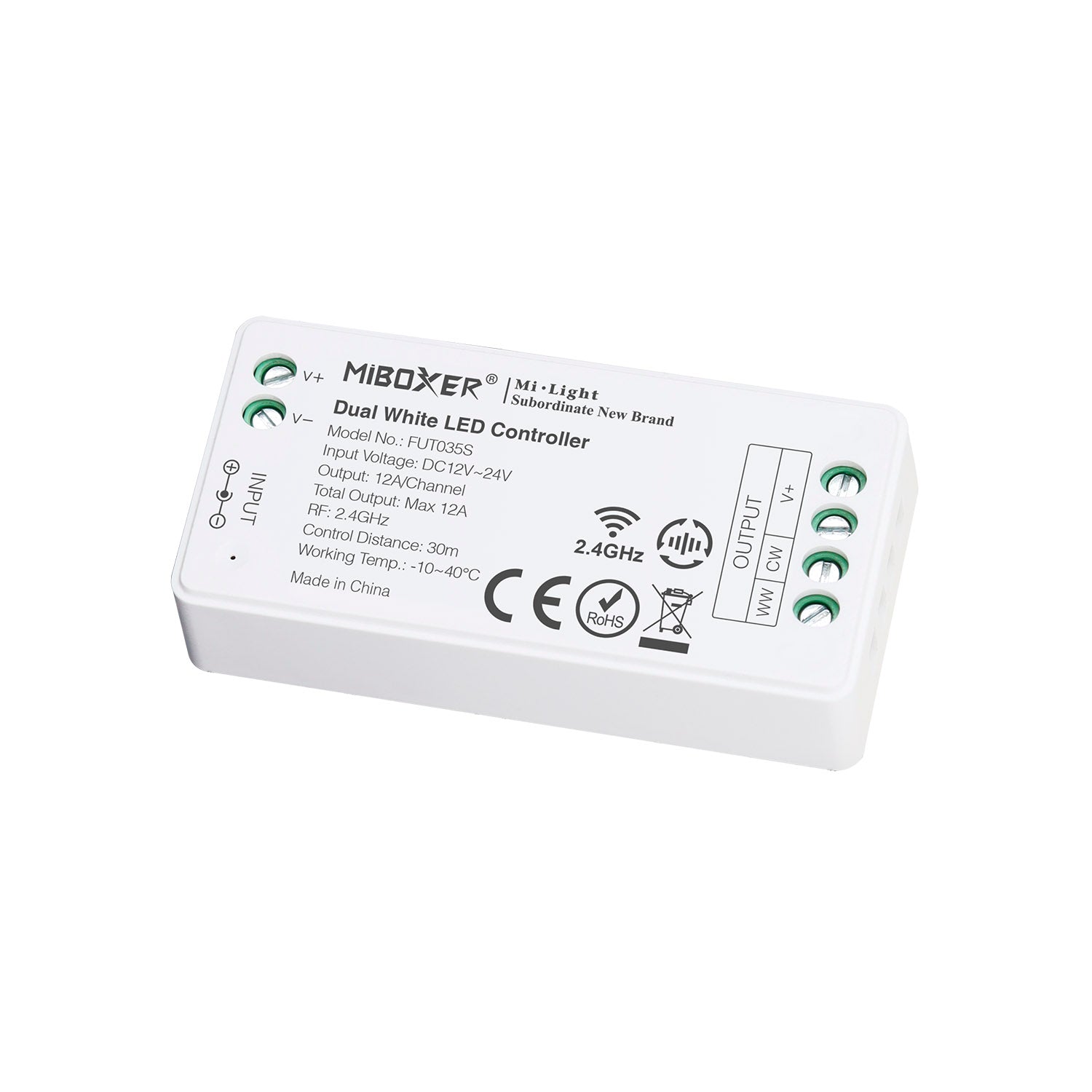 Controlador Cct Blanco Dual Mini Rf 4 Zonas 12a_4