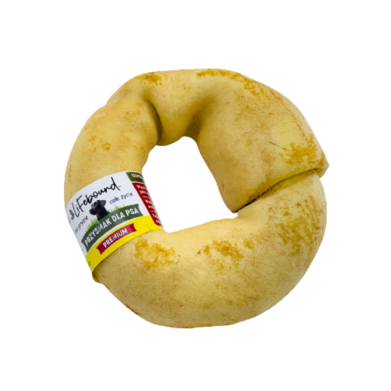 Lifebound - Hueso Masticable Natural para Perros de Ternera en Trenza con Sabor a Mantequilla - 6 uds - L_0