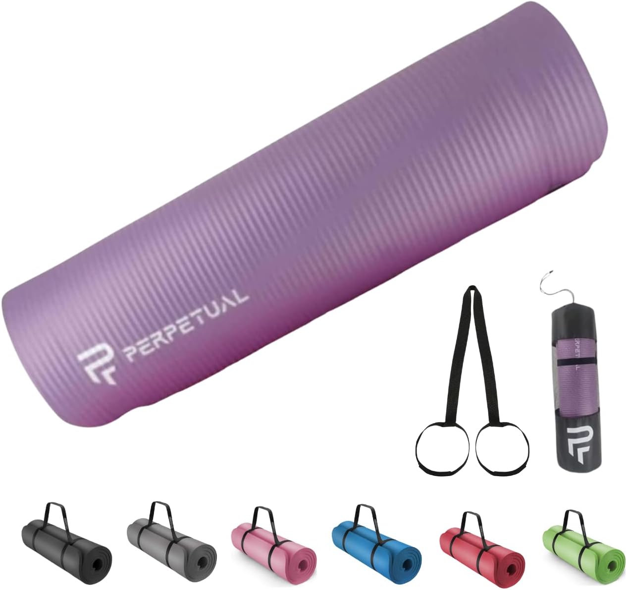 Esterilla De Yoga Y Pilates Antideslizante De 10mm Perpetual - Con Correa Y Bolsa De Transporte_0