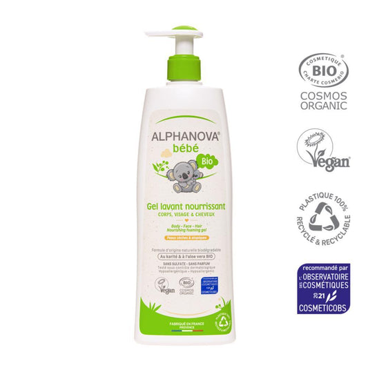 Alphanova Baby Gel Dermolimpante Nutritivo Orgânico 500ml