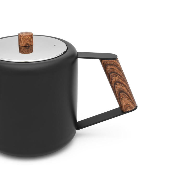 Bredemeijer Tetera Boston 1,1l Negro Mate Madera Diseño 111004_1