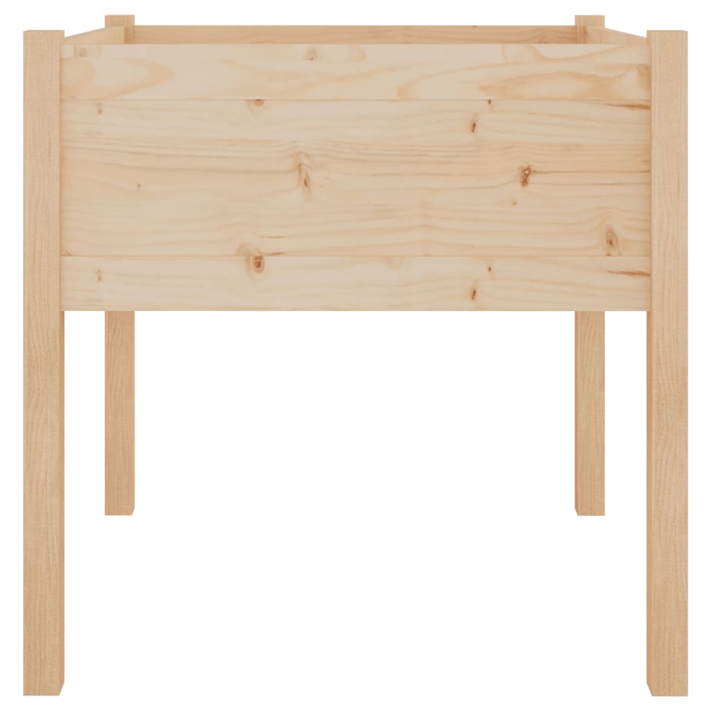 Jardinera De Madera Maciza De Pino 70x70x70 Cm_3