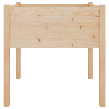 Jardinera De Madera Maciza De Pino 70x70x70 Cm_3