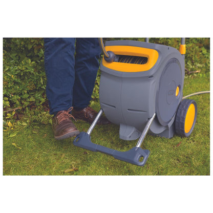 Enrolador de mangueira automático móvel Hozelock AutoReel com mangueira de 35 m
