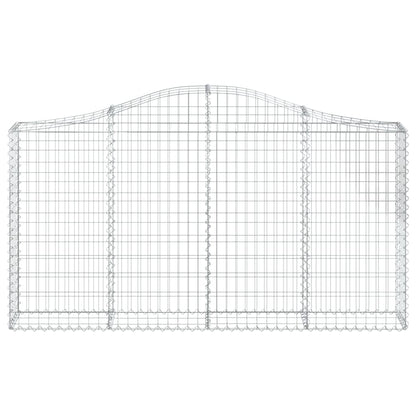 Cestas De Gaviones 5 Uds Forma De Arco Hierro 200x30x100/120 Cm_3