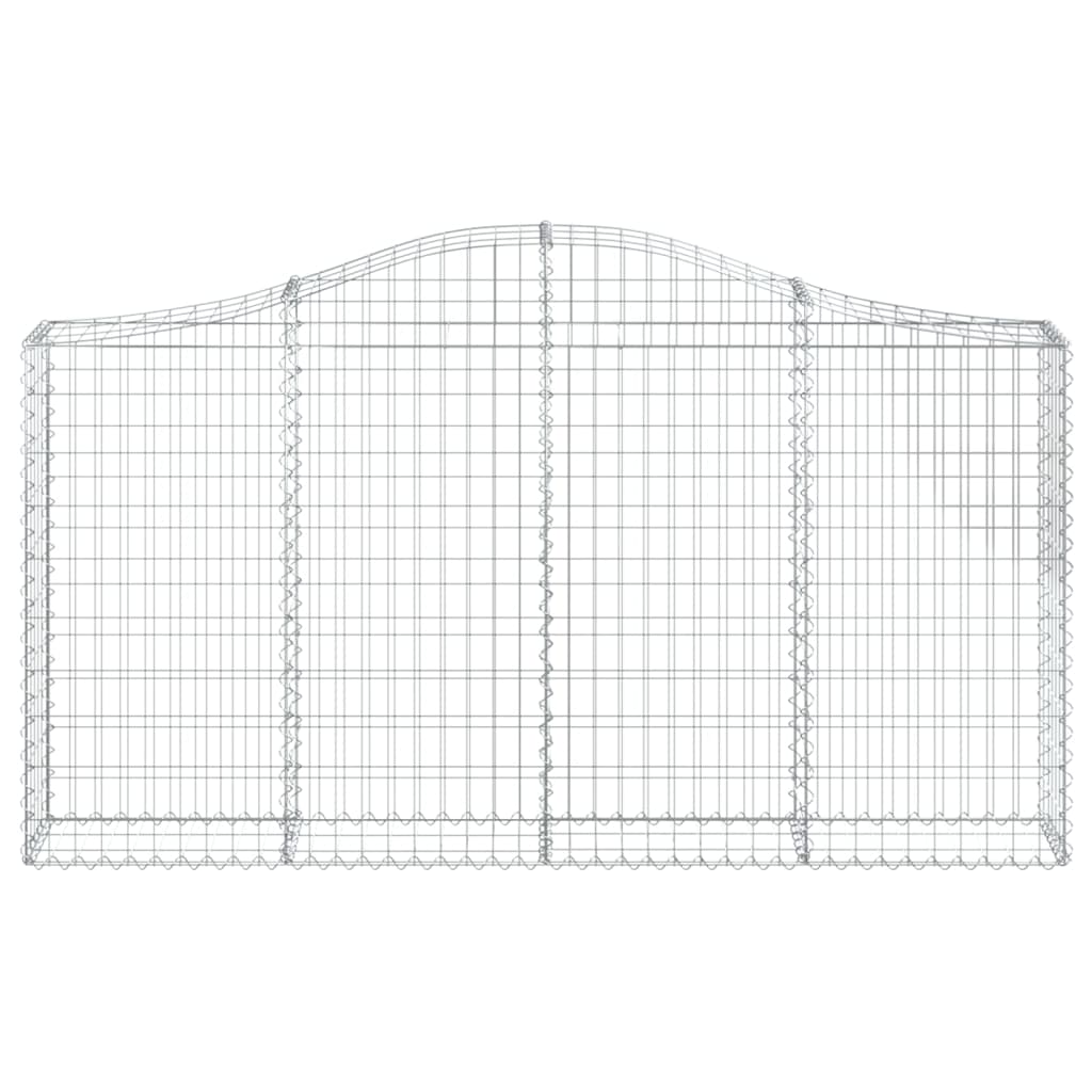 Cestas Gaviones 15 Uds Forma De Arco Hierro 200x30x100/120 Cm_3