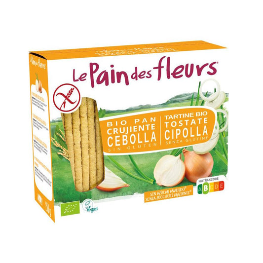 Bolacha biológica sem glúten com tosta crocante de cebola Le pain de fleurs 150 g