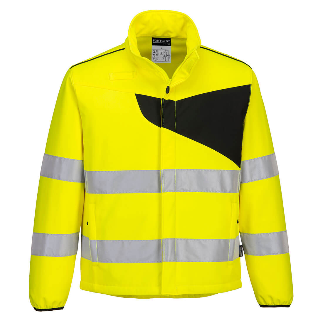 Softshell De Alta Visibilidad Pw2 - Protección Y Estilo / Xxl / Amarillo-negro_0