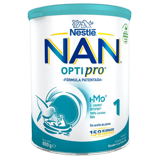Leite de arranque Nan Optipro 1 desde o primeiro dia Nestlé 800 g