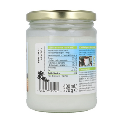 Óleo de coco BIO Dr. Goerg 400ml