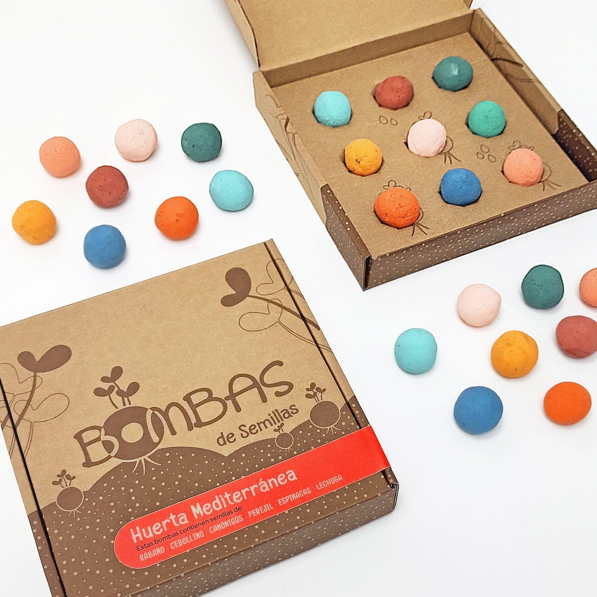 Bombas de sementes para jardim mediterrânico