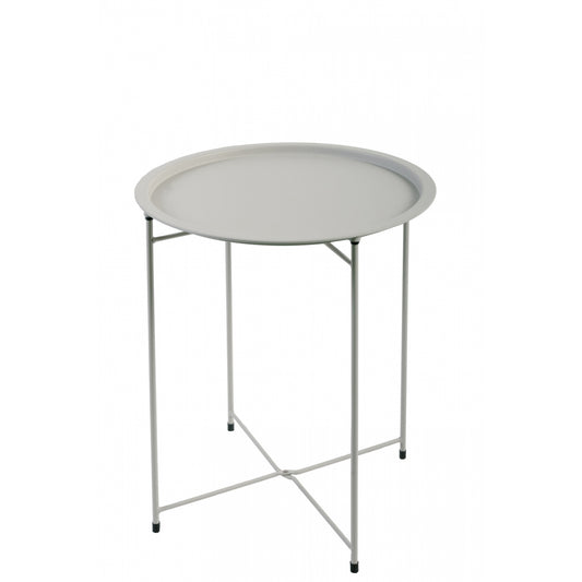 Mesa Auxiliar Plegable, Mesa Baja Plegable De Jardín Gris 46x52cm- Muebles De Jardín_0