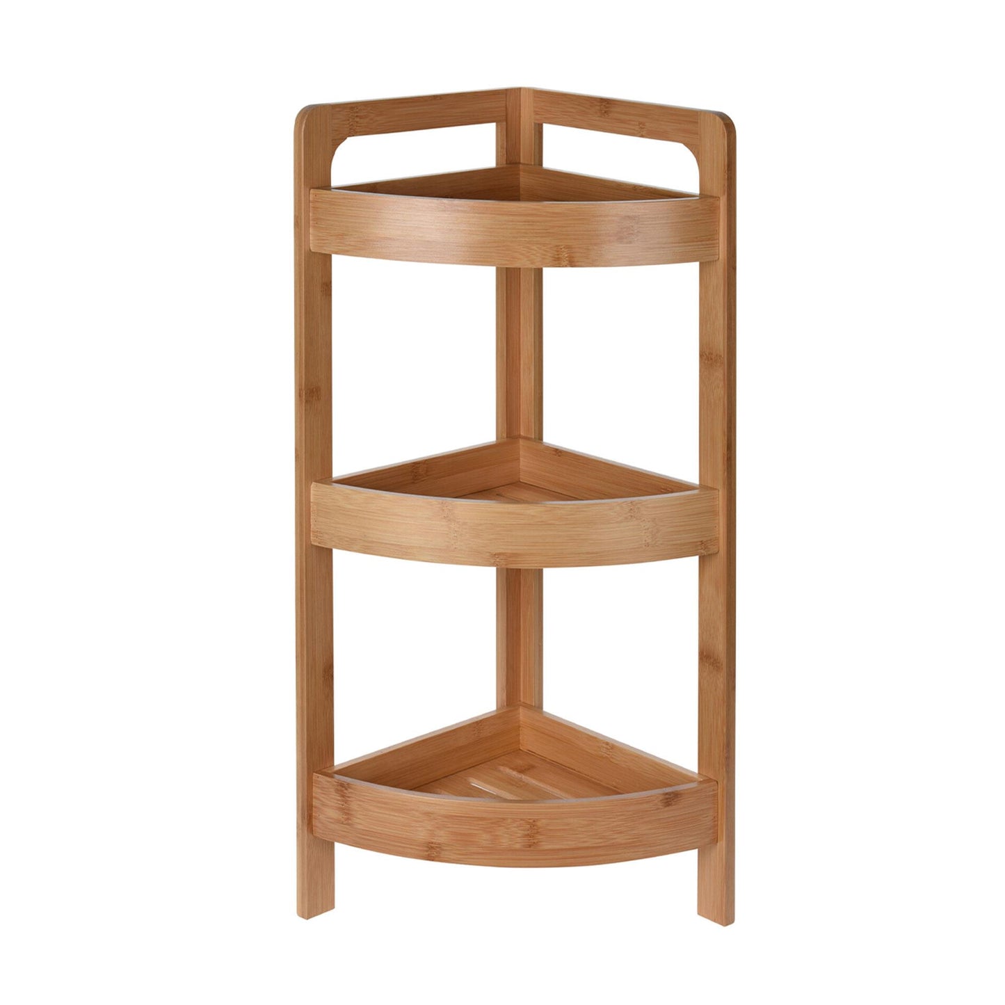 Well Home Estantería De Baño Con 3 Estantes En Bambú H.61cm_0