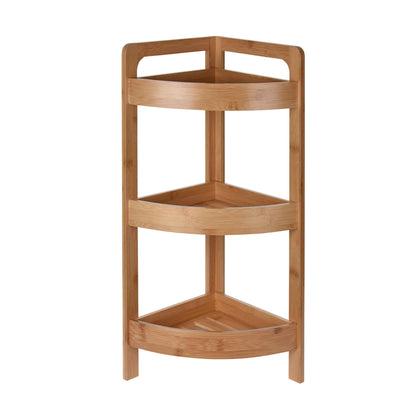 Well Home Estantería De Baño Con 3 Estantes En Bambú H.61cm_0