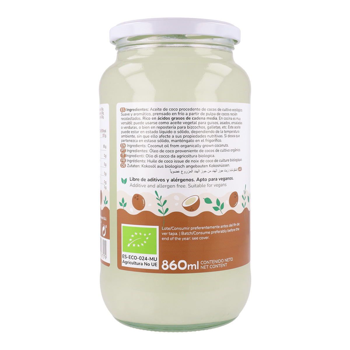 Planeta Huerto ECO Óleo de Coco 860 ml