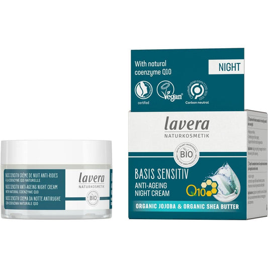 Creme de noite Q10 Base Sensitiv Lavera 50 ml