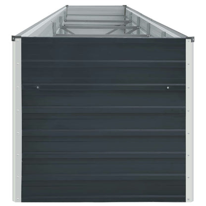 Arriate De Acero Galvanizado Gris Antracita 400x80x45 Cm_4