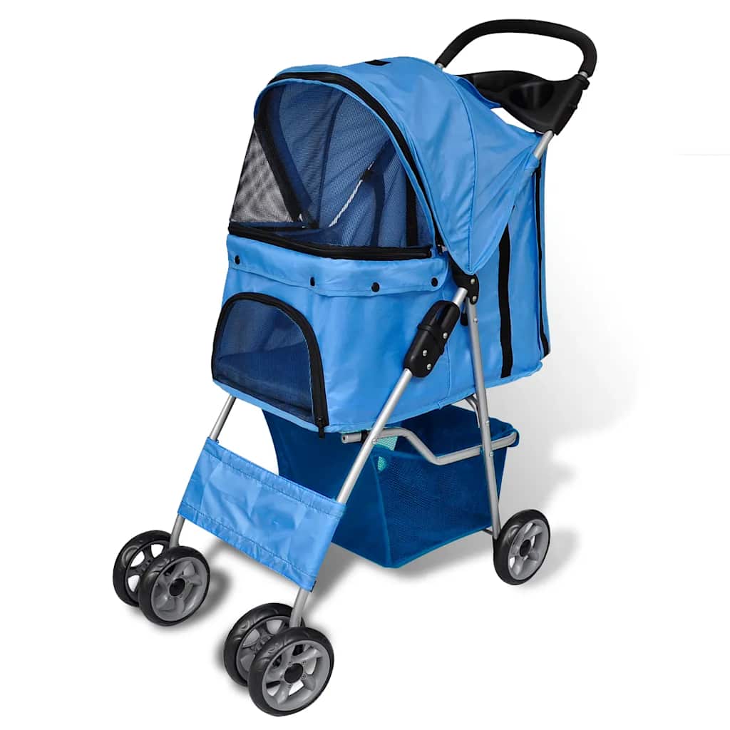 Cochecito Para Perros 15 Kg Azul_0