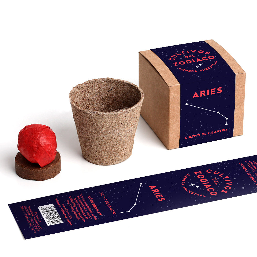 Cultivos Del Zodiaco – Aries | Kit De Cultivo Con Semillas De Cilantro_1