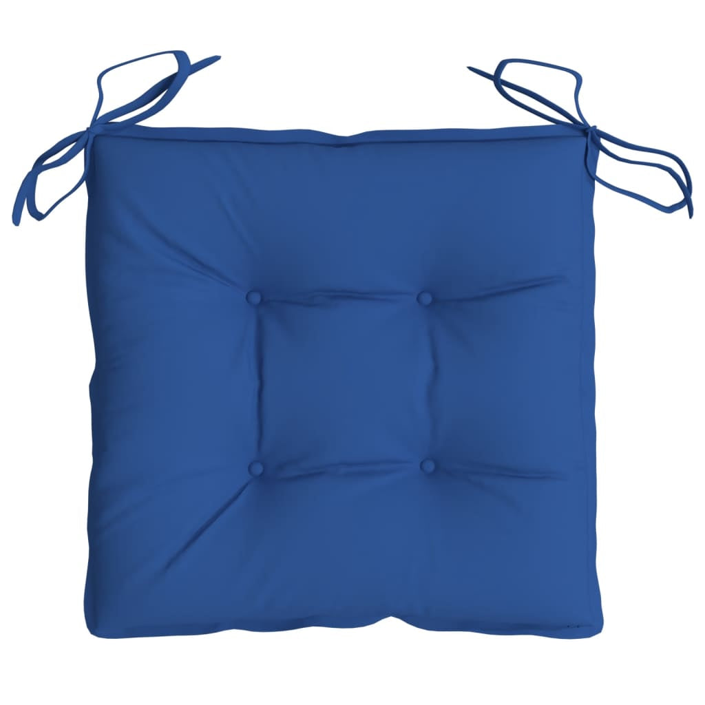 Vidaxl Cojines De Silla De Jardín 2 Uds Tela Oxford Azul 40x40x7 Cm_4