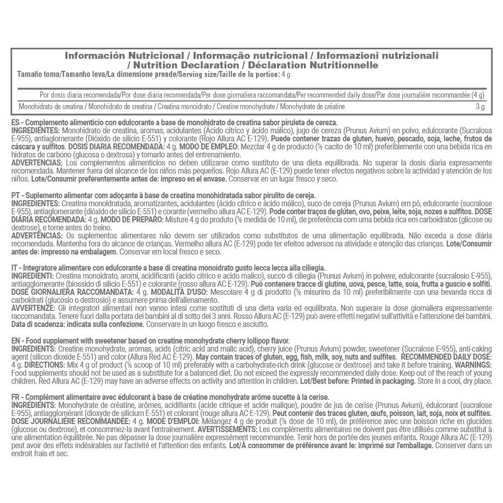 Creatina Monohidrato 200 Mesh - 300g - Lollipop - Aumento De La Masa Muscular - Masmusculo_5