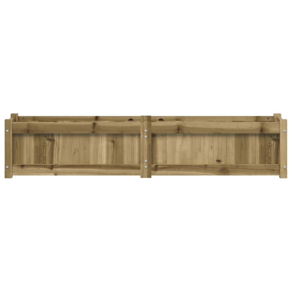 Jardinera De Madera De Pino Impregnada 150x31x31 Cm_4