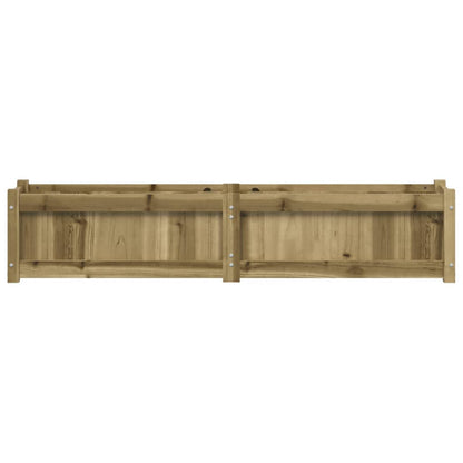 Jardinera De Madera De Pino Impregnada 150x31x31 Cm_4