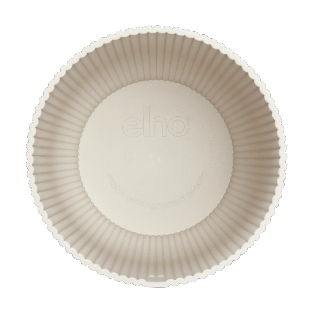 Maceta Blanco Lino Vibes Fold Round Elho 16cm 100% reciclado