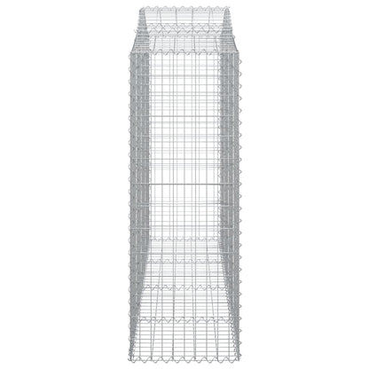 Cestas Gaviones 14 Uds Forma De Arco Hierro 200x50x140/160 Cm_4