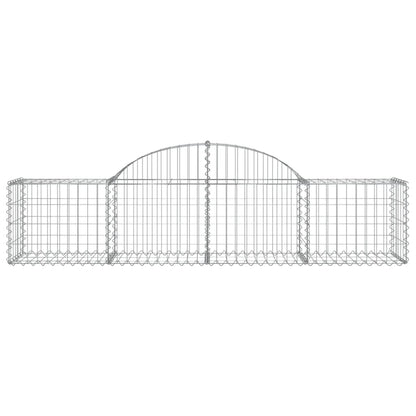Cestas De Gaviones 30 Uds Forma De Arco Hierro 200x50x40/60 Cm_3