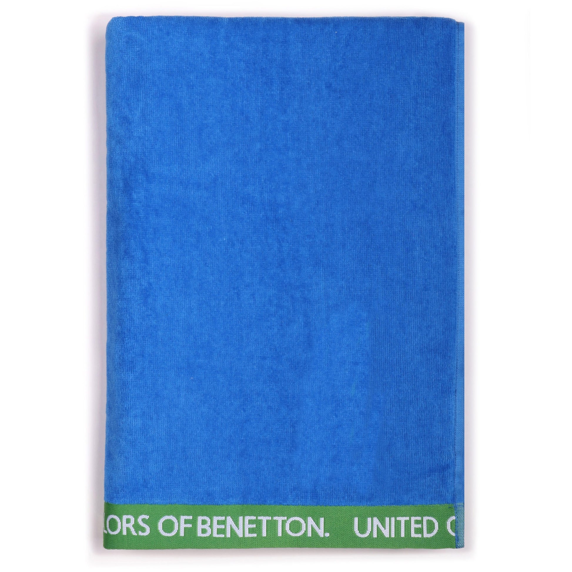Set 2 Toalla De Playa 90x160cm 380gsm Velour 100%algodon Azul Casa Benetton_4